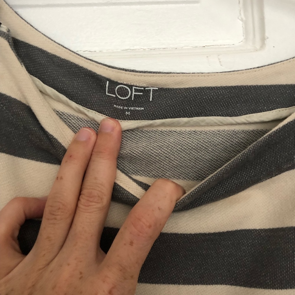 Loft Striped Tunic, M - Picture 3 of 5
